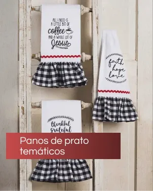 Panos de prato temáticos